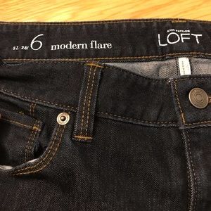 Loft flare jeans